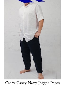「CASEY CASEY（ケイシーケイシー）のアイテム（パンツ）」を使った、www.cadechire.jpさん（メンズ・173cm）の夏コーディネート