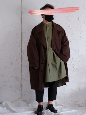 「HED MAYNER（ヘドメイナー）のアイテム（ジャケット/アウター）」を使った、www.cadechire.jpさん（メンズ・173cm）の秋コーディネート