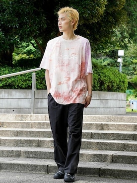 「SILAS（サイラス）のアイテム」を使った、SILASさん（メンズ・180cm）の夏コーディネート