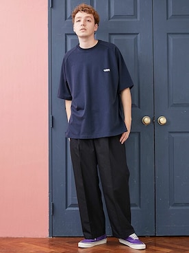 「ワイドシルエット」｜SILASさん（メンズ・180cm）の夏コーディネート