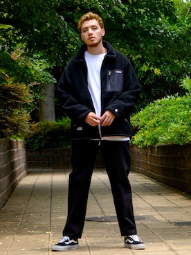 「秋トレンド2021」｜「アイテム（その他アウター）」を使った、SILASさん（メンズ・180cm）の秋コーディネート
