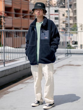 「秋トレンド2021」｜「アイテム（その他アウター）」を使った、SILASさん（メンズ・174cm）の秋コーディネート