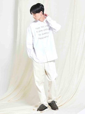 「SILAS（サイラス）のアイテム（トップス）」を使った、SILASさん（メンズ・180cm）の秋コーディネート