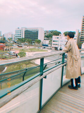 「MYne（マイン）のアイテム（その他パンツ）」を使った、ヒロさん（メンズ・170cm）の春コーディネート