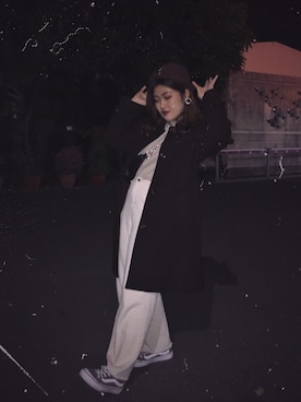 「5（ファイブ）のアイテム（パンツ）」を使った、quinnさん（レディース・156cm）の冬コーディネート