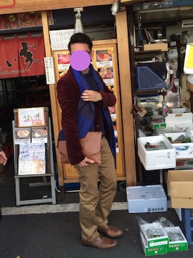 「にゃー（ニャー）のアイテム（その他）」を使った、Kさん（メンズ・171cm）の冬コーディネート