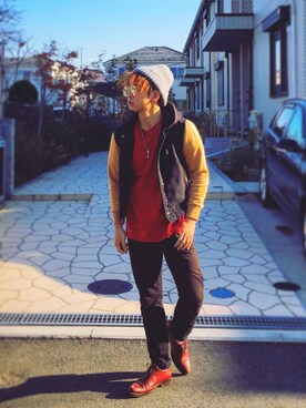 イヌマルさん（メンズ・169cm）の冬コーディネート