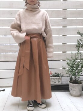 「miteガール」｜saoさん（レディース・156cm）の冬コーディネート