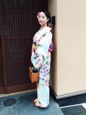 「JUN OKAMOTO（ジュンオカモト）のアイテム」を使った、JAMOSAさん（レディース・155cm）の夏コーディネート