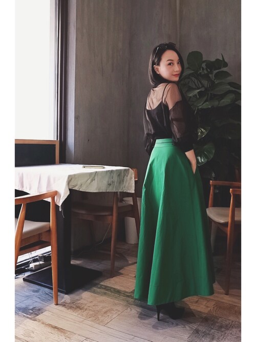 TODAYFUL（トゥデイフル）の「チュールリブブラウス（シャツ