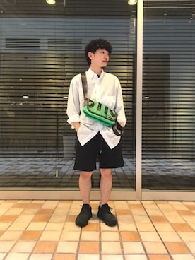 「worknotwork」｜小熊さん（メンズ・160cm）の夏コーディネート
