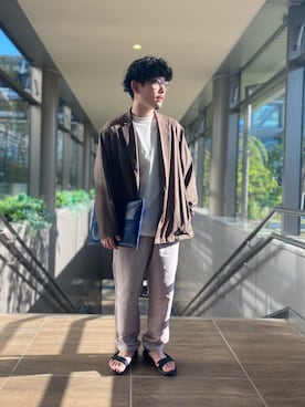 「URBAN RESEARCH（アーバンリサーチ）のアイテム（テーラードジャケット）」を使った、小熊さん（メンズ・160cm）の春コーディネート