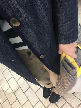 「LAVENHAM（ラベンハム）のアイテム（その他アウター）」を使った、marioさん（レディース・157cm）の春コーディネート