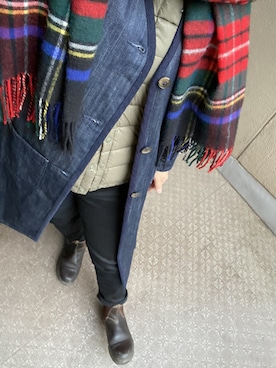 「LAVENHAM（ラベンハム）のアイテム（その他アウター）」を使った、marioさん（レディース・157cm）の冬コーディネート