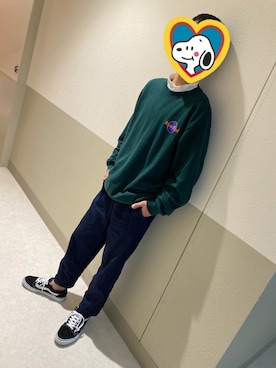 「WEGO（ウィゴー）のアイテム（スウェット）」を使った、tomeさん（キッズ・151cm）の冬コーディネート