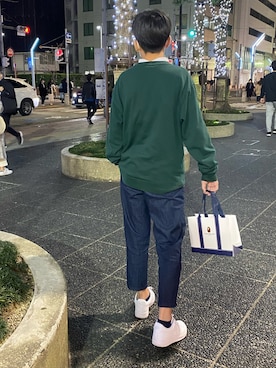 「WEGO（ウィゴー）のアイテム（スウェット）」を使った、tomeさん（キッズ・153cm）の春コーディネート