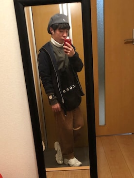 「URBAN RESEARCH（アーバンリサーチ）のアイテム（マウンテンパーカー）」を使った、koutaさん（メンズ・165cm）の冬コーディネート