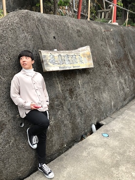 「Daniel Wellington（ダニエルウェリントン）の販売終了クラシックペティット アッシュフィールド32mm（アナログ腕時計）」を使った、koutaさん（メンズ・165cm）の秋コーディネート