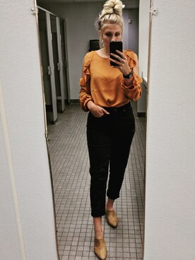 「Matisse（マティス）のアイテム」を使った、Abigail Cooleyさん（レディース・170cm）の冬コーディネート