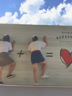 「お買い物」｜「アイテム（スリッポン）」を使った、みーさん（レディース・155cm）の秋コーディネート