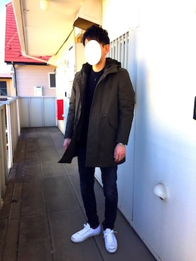 「CONVERSE（コンバース）のCONVERSE コンバース ジャック パーセル / JACK PURCEL（スニーカー）」を使った、Hirokichiさん（メンズ・175cm）の冬コーディネート