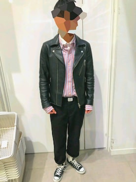 「CONVERSE（コンバース）のアイテム（レッグウェア）」を使った、けいしんさん（メンズ・173cm）の冬コーディネート