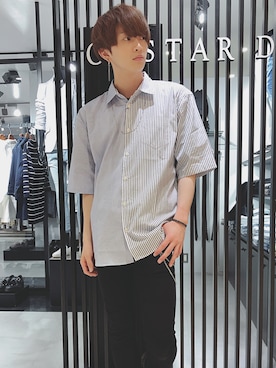 「FUGA（フーガ）のアイテム」を使った、Seiko-Tanakaさん（メンズ・170cm）の春コーディネート