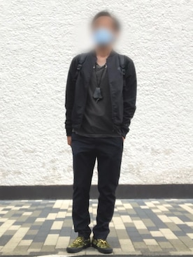 「adidas（アディダス）のアイテム（MA-1）」を使った、rsskさん（メンズ・173cm）の春コーディネート