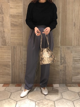 ざきやまさん（レディース・161cm）の冬コーディネート