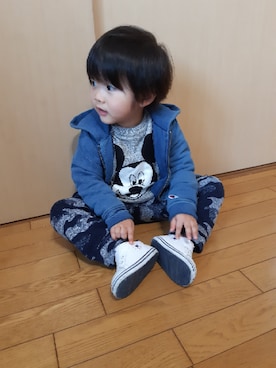 にゃごさん(キッズ・90cm)の冬コーディネート