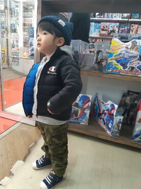 にゃごさん（キッズ・90cm）の冬コーディネート