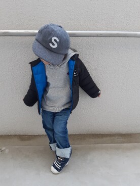 にゃごさん（キッズ・90cm）の冬コーディネート