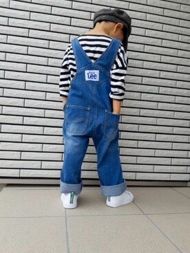 「アイテム（キャスケット）」を使った、にゃごさん（キッズ・90cm）の秋コーディネート