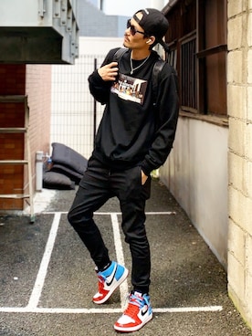 「Jordan」｜「アイテム（その他）」を使った、MOYA／YouTubeさん（メンズ・177cm）の秋コーディネート