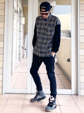 MOYA／YouTubeさん（メンズ・177cm）の春コーディネート