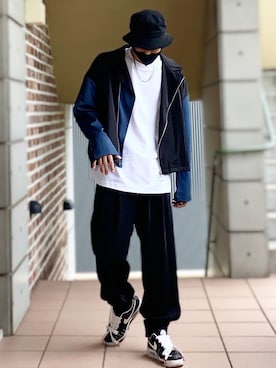 「アイテム（ブルゾン）」を使った、MOYA／YouTubeさん（メンズ・177cm・30代）の秋コーディネート