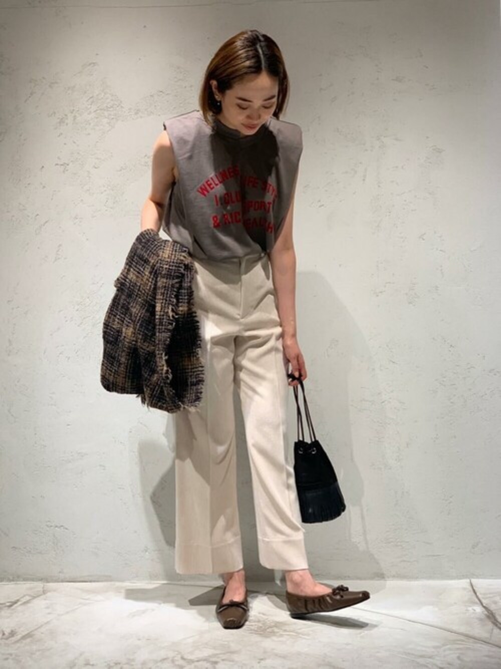 専用　ヒューンHEWN スクエアバレエシューズ　パンプス35 ESTNATION（エストネーション）の「HEWN / スクエアトゥバレエ