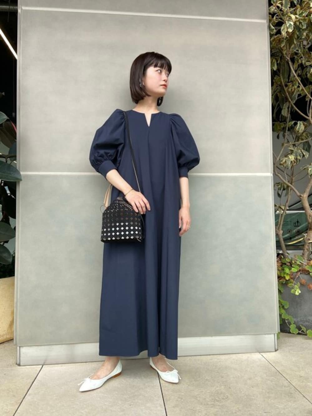 ESTNATION 36 コットンタイプライターボリュームワンピース ESTNATION 36 コットンタイプライターボリュームワンピース