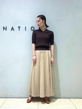 「manipuri（マニプリ）のアイテム」を使った、ESTNATION WOMENSさん（レディース・158cm）の秋コーディネート