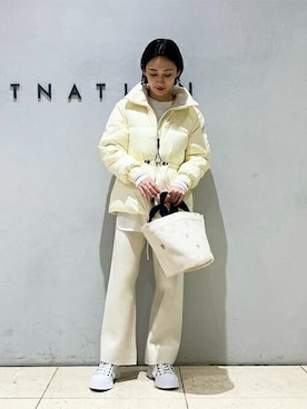 「MONCLER」｜ESTNATIONさん（レディース・155cm）の冬コーディネート