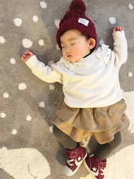 chinaさん（キッズ・70cm）の冬コーディネート