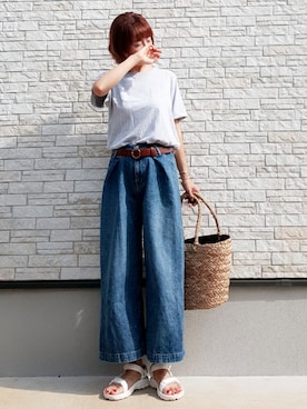 **ゆぅ**さん（レディース・164cm）の夏コーディネート