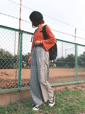 「VANQUISH（ヴァンキッシュ）のアイテム（帽子）」を使った、**ゆぅ**さん（レディース・164cm）の秋コーディネート