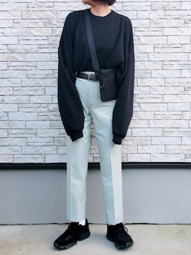 「ベルト」｜**ゆぅ**さん（レディース・164cm）の冬コーディネート