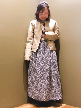 「ELENCARE DUE（エレンカーレデュエ）のアイテム（ワンピース/ドレス）」を使った、Eriさん（レディース・148cm）の冬コーディネート