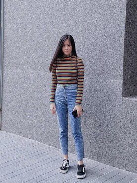 「MONKI」｜Y'ngさん（レディース・160cm）の冬コーディネート