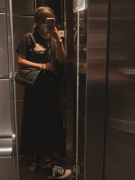 「H&M（エイチ・アンド・エム）のアイテム（スカート）」を使った、Tiffjjさん（レディース・168cm）の夏コーディネート