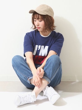 「ZIP FIVE（ジップファイブ）のアイテム」を使った、UMIさん（レディース・164cm）の春コーディネート