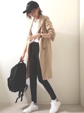 「ZIP FIVE（ジップファイブ）のアイテム」を使った、UMIさん（レディース・164cm）の春コーディネート