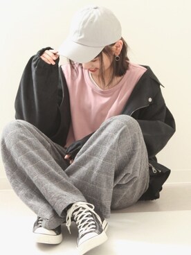 「ZIP FIVE（ジップファイブ）のアイテム（ジャケット/アウター）」を使った、UMIさん（レディース・164cm）の春コーディネート
